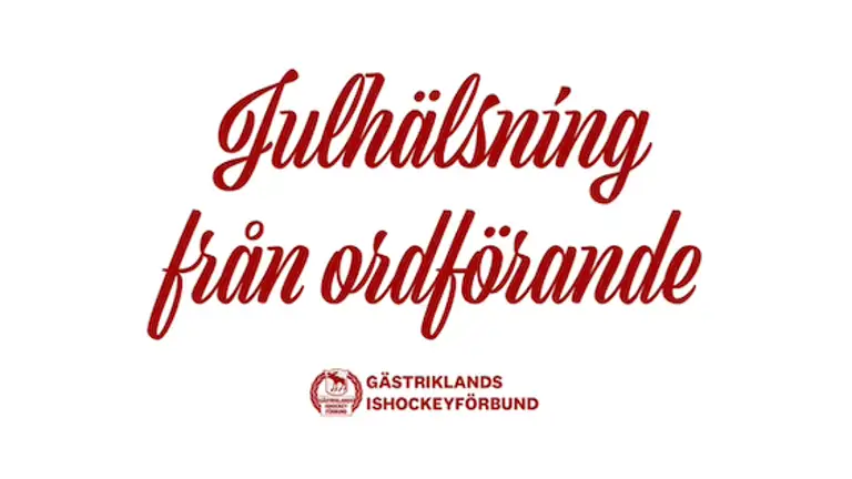 Julhälsning Ordförande