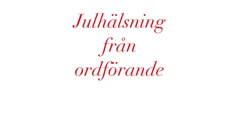 Julhälsning